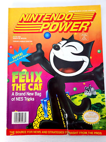 Nintendo Power Magazine NES Felix con Spider Man Póster Vol 40 Sep 1992 Desgarrado