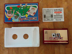 1985 NINTENDO GAME AND WATCH **BLACK JACK** boxed!!!