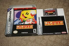 Pac Man Classic Nes Series Nintendo Gameboy Advance GBA Complete Box GREAT Shape
