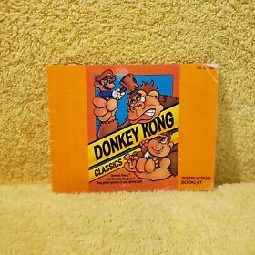(Donkey Kong Classic) Nintendo NES manual only
