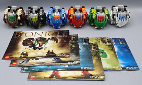 ✔️LEGO Bionicle Bohrok Complete Set 8560 8561 8562 8563 8564 8565 + Building Instructions✔️
