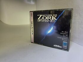Return to Zork Sega Saturn SS Japan T-23401G Japanese import Complete CIB #C10