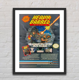 Heavy Barrel Nintendo NES Glossy Poster Print 18" x 24" G0057