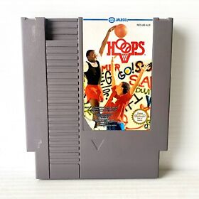 Hoops - Nintendo NES - Tested & Working - Free Postage