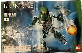 Lego Bionicle 8929 Defilak With Manual. No Box.  Approx. 90% Complete 30 Pcs