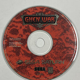 Ghen War (Sega Saturn, 1995) Disc Only Tested & Working