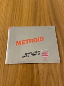 Instruction Booklet Metroid Nintendo NES Pal FAH