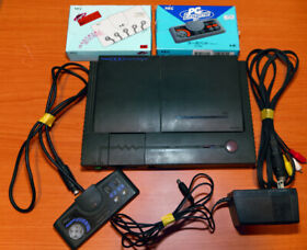 NEC PC Engine Duo Black Console System PCE Japan w/Turbo Pad Multi Tap Used F/S