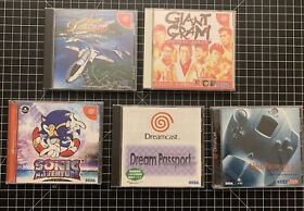 Lot of 5 US/Japan Dreamcast Discs Aerodancing Sonic Giant Gram