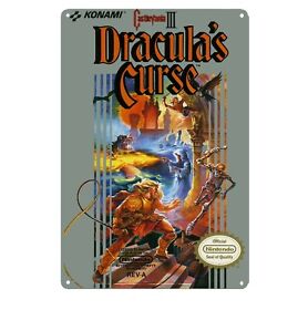 Castlevania Draculas Curse Nintendo Nes Video Game Metal Poster Tin Sign 20*30cm