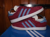 adidas gazelles claret and blue