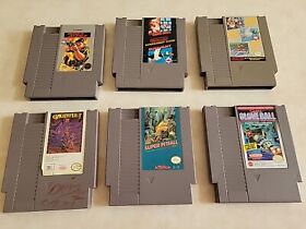 Nintendo Classic Nes Games Lot Of 6 All Untested