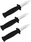 3 Pcs Retractable Knife Disappear Blade Trick Fake Dagger Joke Prank Props 