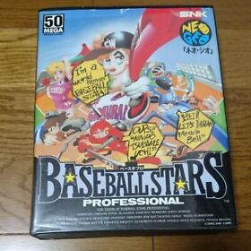Baseball Stars Professional Neo Geo AES SNK with Carton Box FROM JAPAN RARE