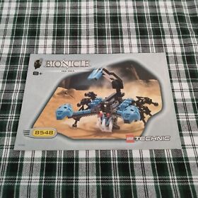 Lego Bionicle 8548 Nui Jaga Blue Rahi Scorpion Instruction Manual Only Vintage 