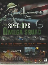 Spec Ops: Omega Squad Print Ad/Poster Art Sega Dreamcast