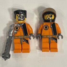 LEGO Agents Minfigure Lot Saw Fist And Gold Tooth 8631
