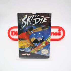 NES Nintendo Game SKI OR DIE - NEW & Factory Sealed with Authentic H-Seam!