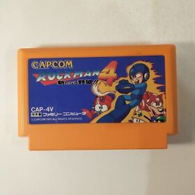 RockMan 4 Aratanaru Yabou!! Mega Man (Nintendo Famicom FC NES 1991) Japan Import