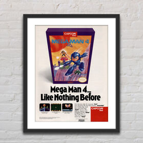 Mega Man 4 Nintendo NES Glossy Poster Print 18" x 24" G0077