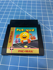 *TESTED* Pac-Man [Tengen Black Cart] Nintendo NES - Authentic - WORKS!