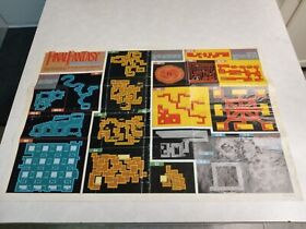 NES Final Fantasy Map/Poster Insert Only Free Shipping!!