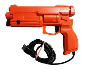 Sega Saturn Light Gun Stunner Controller Orange MK-80113 Authentic