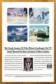 1991 Captain Planet and the Planeteers NES Sega Vintage Print Ad/Poster Official