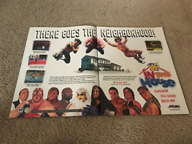 1996 WWF IN YOUR HOUSE PS1 Sega Saturn Video Game Poster Print Ad UNDERTAKER