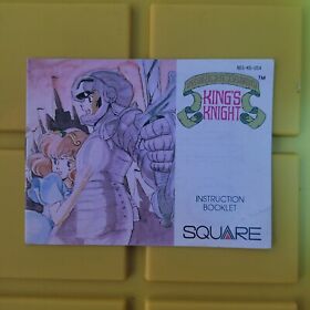 King's Knight (NES) Manual Only Squaresoft RARE