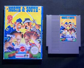 North & South Nintendo NES PAL Entertainment System Game Cart and Box + FreePost