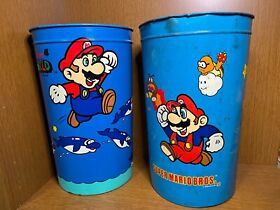 [2 SET]Super Mario Bros 1 1985 Trash Can Kurobgane Nintendo NES Famicom Japan
