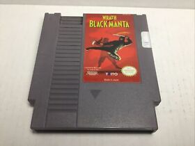 Carro de juego Wrath of the Black Manta original de NES 1990 probado
