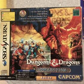 Dungeons And Dragons Collection Sega Saturn CIB 4MB RAM included version Japan