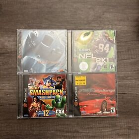Sega Dreamcast Smash Pack F355 Challenge NFL Web Browser Lot Of 4