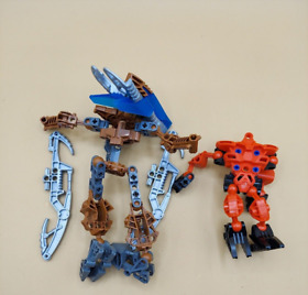 Lot of 2 LEGO Bionicle Vahki Zadakh (8617) Kanoka  imcomplete