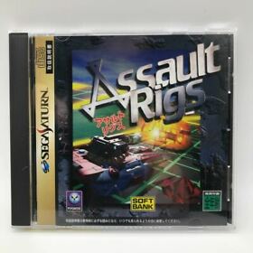 Sega Saturn SS Assault Rigs 3D shooting Softbank from Japan