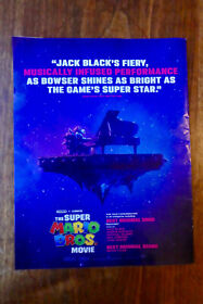 SUPER MARIO BROS. Movie 2023 Billboard Movie Mag.PROMO Poster Ad-Jack Black