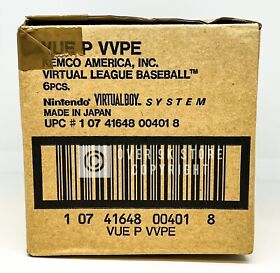 Factory Case Pack of 6 (Sealed) - Virtual League Baseball - Virtual Boy - US Ver