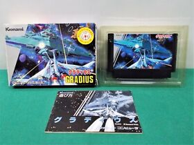 NES -- GRADIUS -- Boxed. Masterpiece shooter. Famicom, Japan Game. 10218