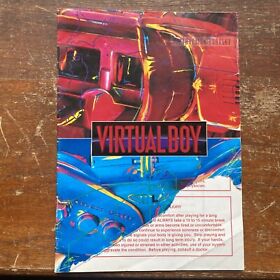 Nintendo Virtual Boy System Console Game Manual Booklet Instructions 1995