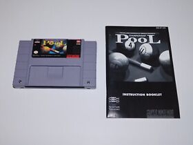 CHAMPIONSHIP POOL Nintendo SNES CARTRIDGE MANUAL ONLY AUTHENTIC TESTED CLEAN