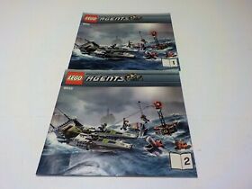   Lego Agents Speedboat Rescue 8633 Instruction Manual Book  ONLY 