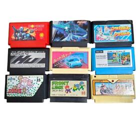 Nintendo Famicom Game NES FC Cassette Set of 9 Gradius Bomber King japan used