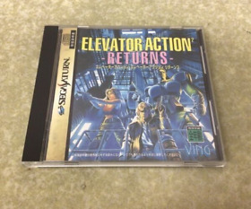 Elevator Action 2 Returns Sega Saturn SS W/ case manual