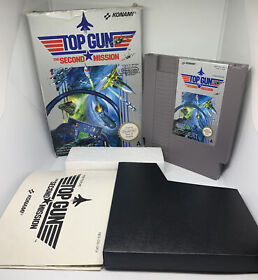 Nintendo NES Top Gun - Il secondo gioco di missione - in scatola - testato - funzionante.