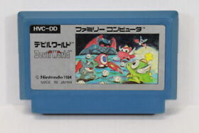 Devil World Picture Label Nintendo FC Famicom NES Japan Import US Seller