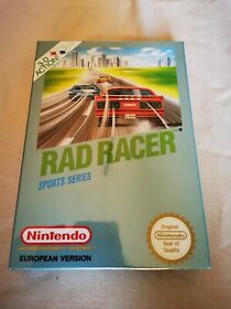 Nintendo NES Rad Racer pal neuf new blister! 