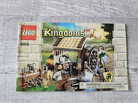 Lego 6918 Blacksmith Attack, Kingdoms, Knights Instruction Manual Booklet Only