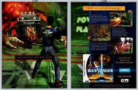 Blue Stinger Sega Dreamcast Activision Game Promo 1999 Full 2 Page Print Ad